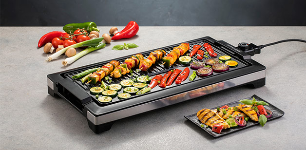 Delimano Table Grill And Griddle Deluxe Noir